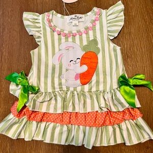 NWT Boutique 6-12M Easter Bunny Carrot Dress